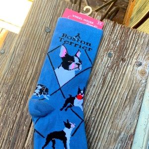 Wheel House Novelty Socks Boston Terrier